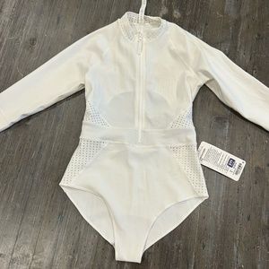 Lululemon NWT - White Coastline Paddle Suit/ Surf Rashguard